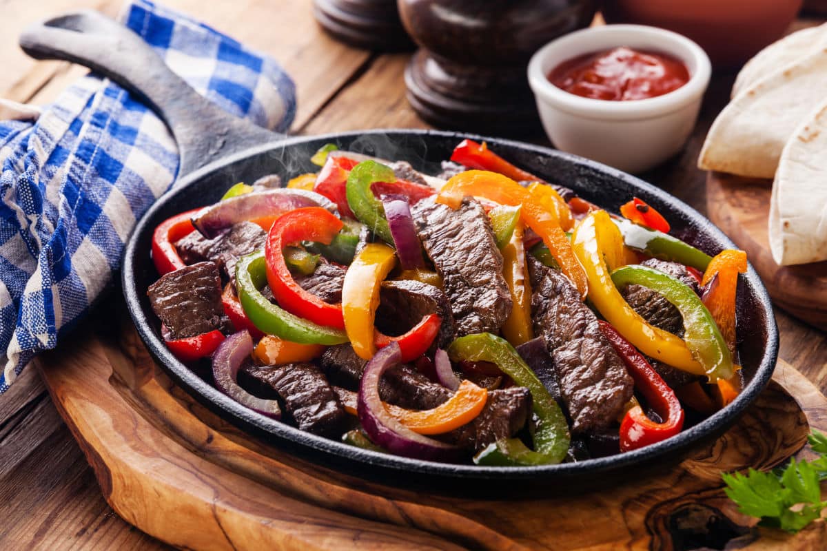 Spicy Beef Fajitas Airfryer Cooking